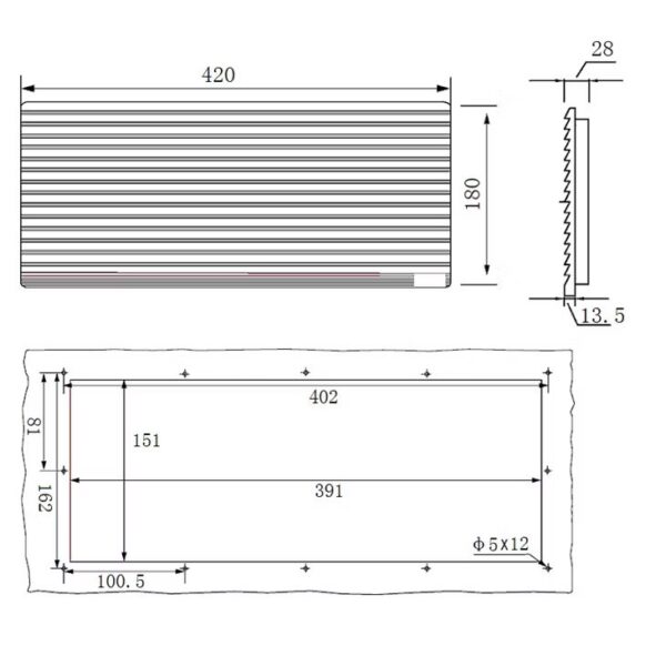 A177 客製窗板三排風扇 免DIY裁切窗板
